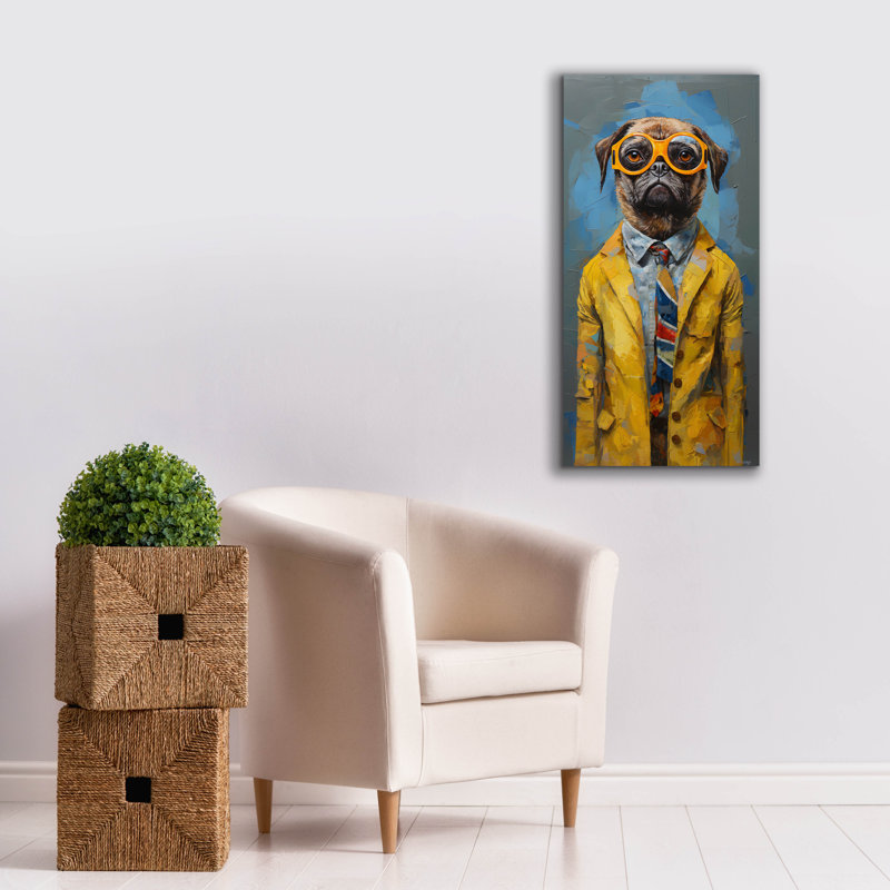 «Debout 3» par Sean Parnell, art mural sur toile, H 40 po x l 20 po