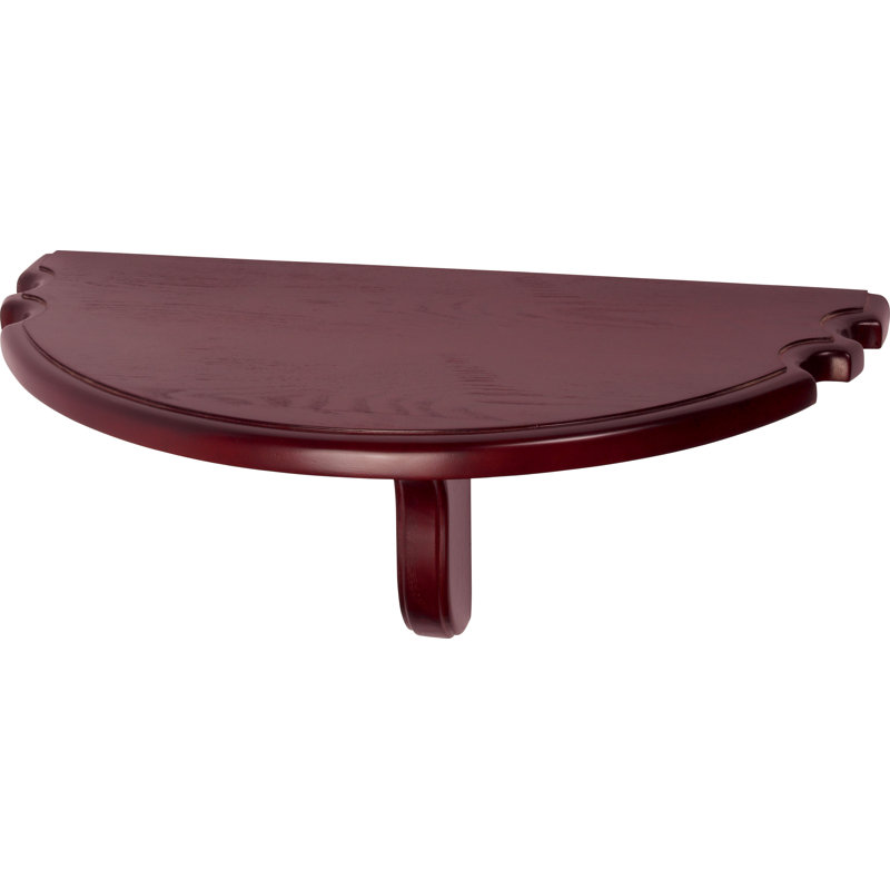 Action WRSHH Wooden Half-Moon Pub Table w/ Pool Cue Holders - Wine , Wine