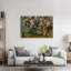 Woman With Chrysanthemums, 1865 Impressionist Abstract Contemporary Chrysanthemum Flower Portrait Wall Art Print by Edgar Degas - 1 Piece Wrapped Canvas Wall Art-1248285088