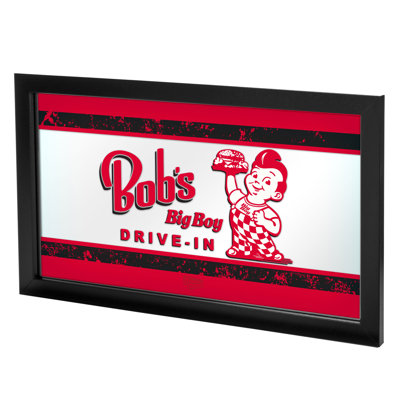 Bob's Big Boy Wood Wall Mirror