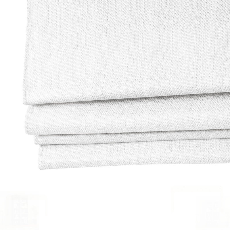 Store romain obscurcissant sans cordon Basketweave pour plus d'intimité et d'élégance, Gris clair