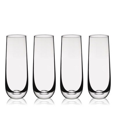 Stemless Flute, set of 4