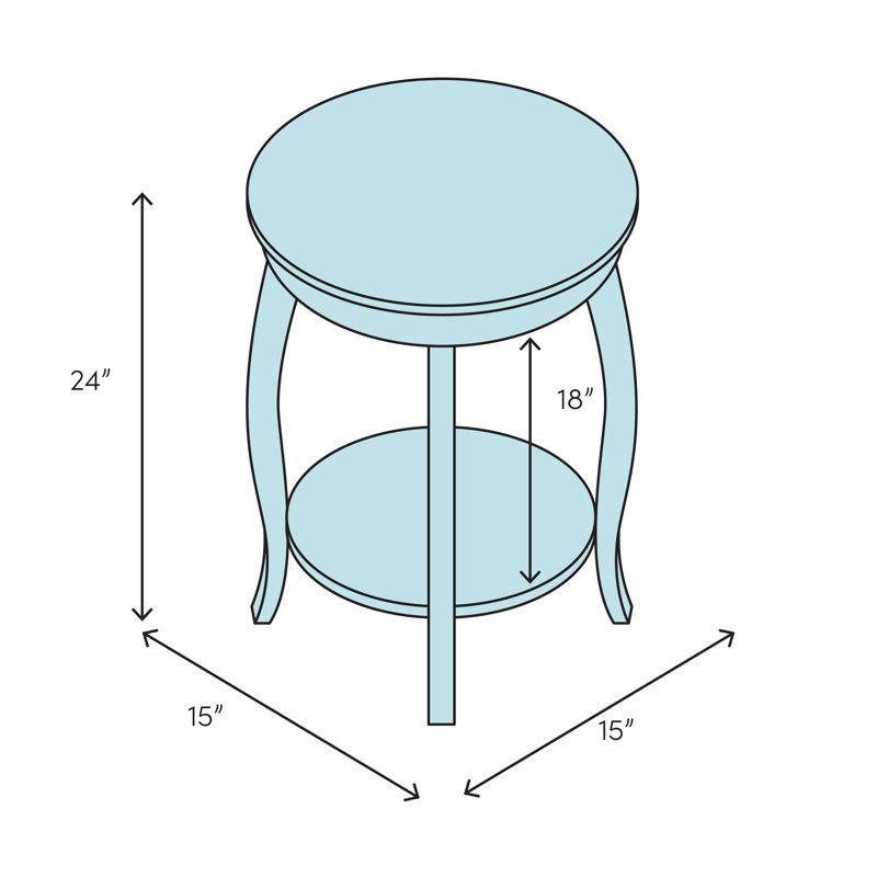Thirsk Side Table with Storage