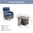 Outdoor Patio Multiple Swivel Rocking Chairs Seating Group With Wicker Fire Pit Table-733966375-733966374