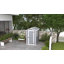 Outsunny 4 x 6ft Garden Shed Plastic Shed with Floor Lockable Door Grey