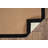 Nannette Handmade Dark Beige Berber with Black Cotton Border Made in the USA Area Rug-910051350