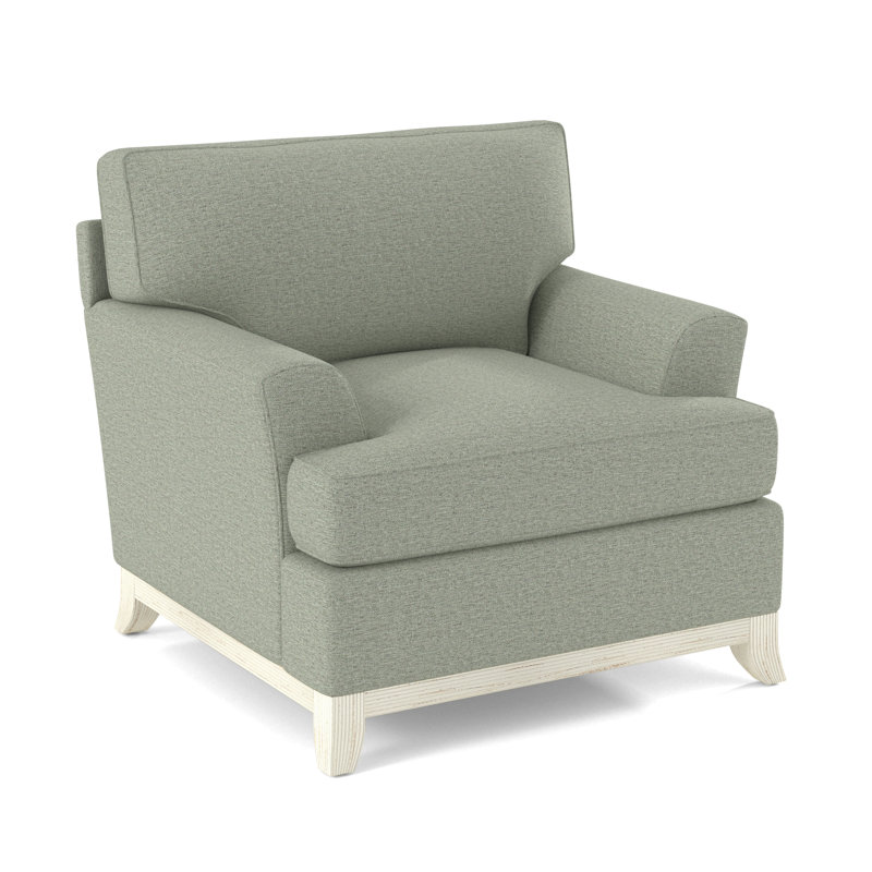 Oaks Way Armchair, Antique Frost White, White Performance Fabric; 0851-94