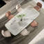 Marble rectangular dining table-397891374