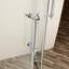 Porte de douche 36 po x 75 po, cabine de douche à cadre, 1/4 po (6 mm)