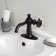 Kingston Brass Wendell Single-Handle 1-Hole Deck Mount Bathroom Faucet with Knurled Handle and Push Pop-Up Drain