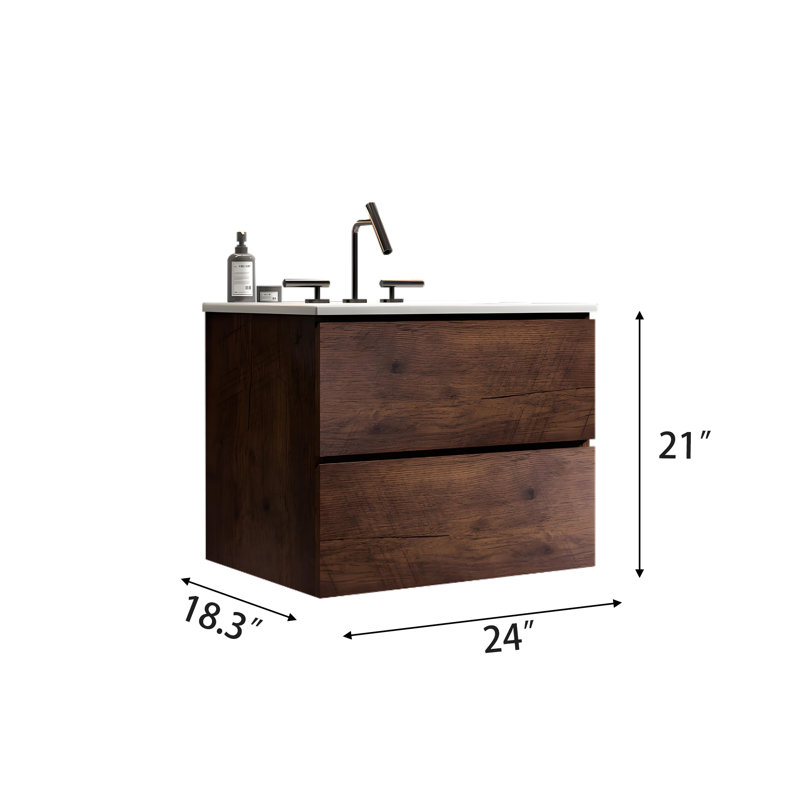 Ensemble de meuble-lavabo 2 tiroirs Modern