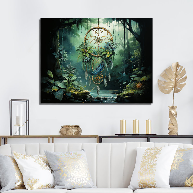 Dreamcatchers regard sur toile, H 12 po x l 20 po x P 1 po, Toile tendue