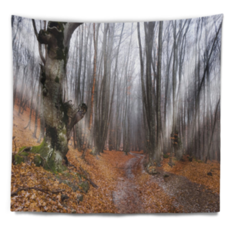 Tapisserie «Road Covered by Fallen Leaves», H 32 po x l 39 po