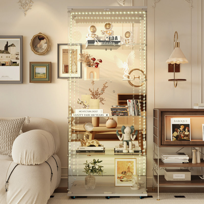 Vitrine en verre trempé, Blanc