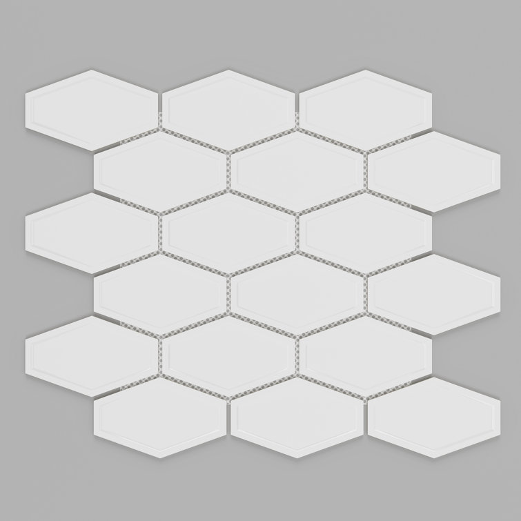 Thomas Avenue Ceramics Porcelain Honeycomb Mosaic Tile