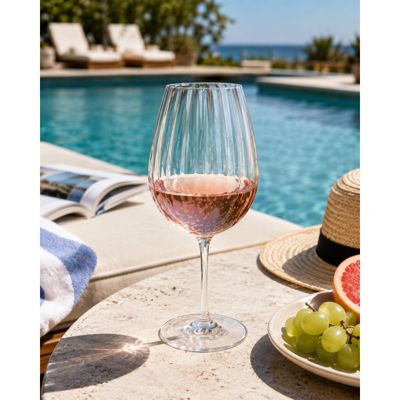 Acrylic Linea 22 oz Wine glass -Clear