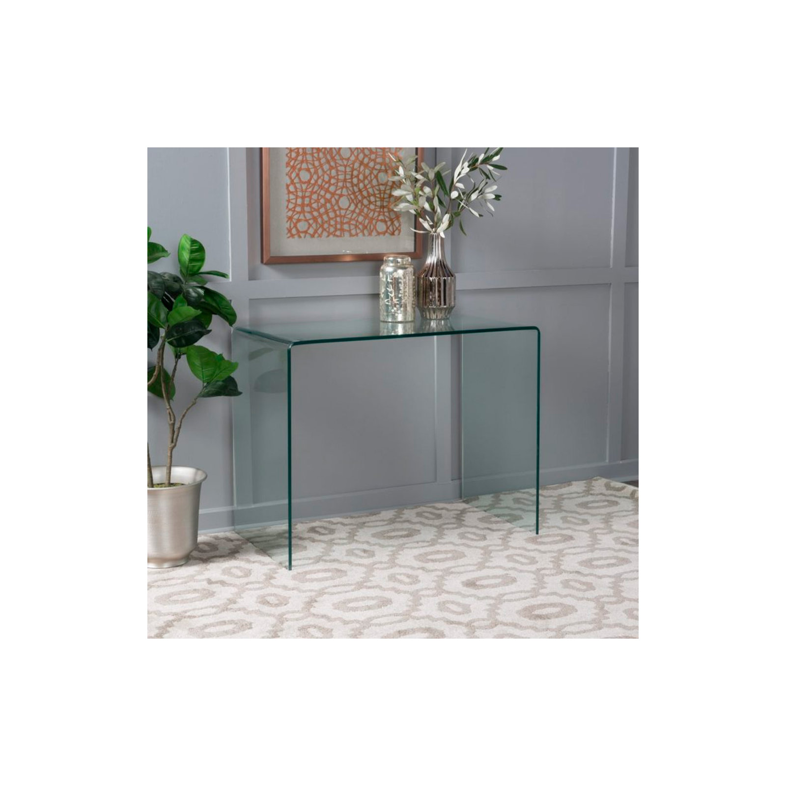 Arvani Console Table, 30" H x 32" W x 14" D