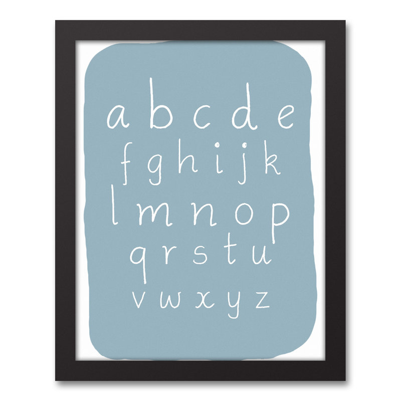 Art encadré ABC Blob, H 15,75 po x l 12,75 po x P 1,75 po