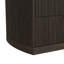  Ensemble de chambre à coucher 3 pièces Sutton King UPH avec tissu blanc et brun foncé-1011322983-1024302327-1011322979