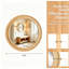 Miroir décoratif rond en bois naturel 24 po-146441768