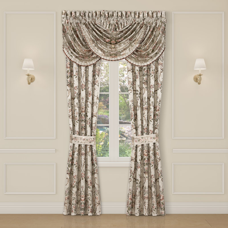 Pecora Window Waterfall Valance Coral