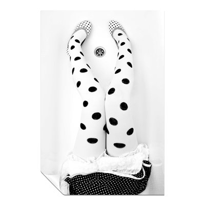 Ballerina Polka Dots Tights - No Frame Print
