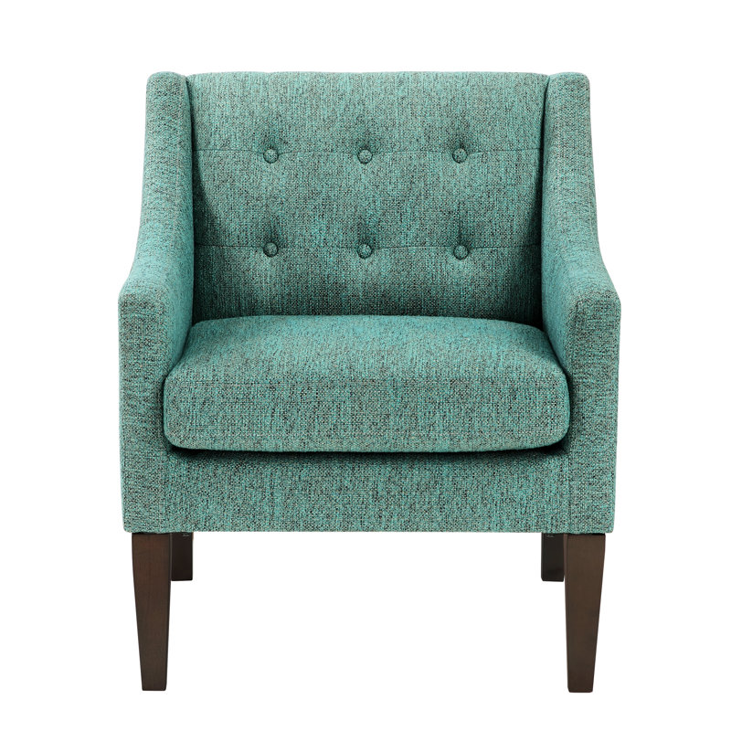 Chaise d'appoint contemporaine avec capacité de poids de 300 lb et revêtement en tissu texturé de contreplaqué fiable