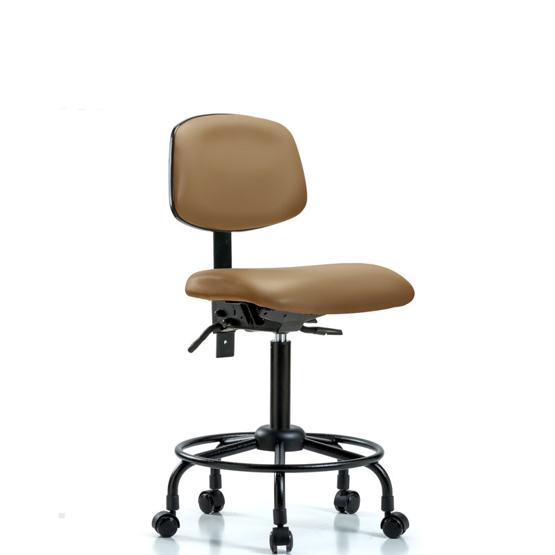 Chaise de dessinateur Matilda, Roulettes, Inclus, Taupe