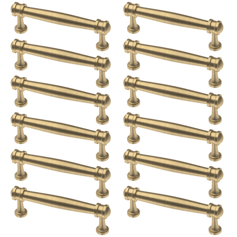 Champagne Bronze 3.75'' Bar Pulls with Mounting Hardware Set