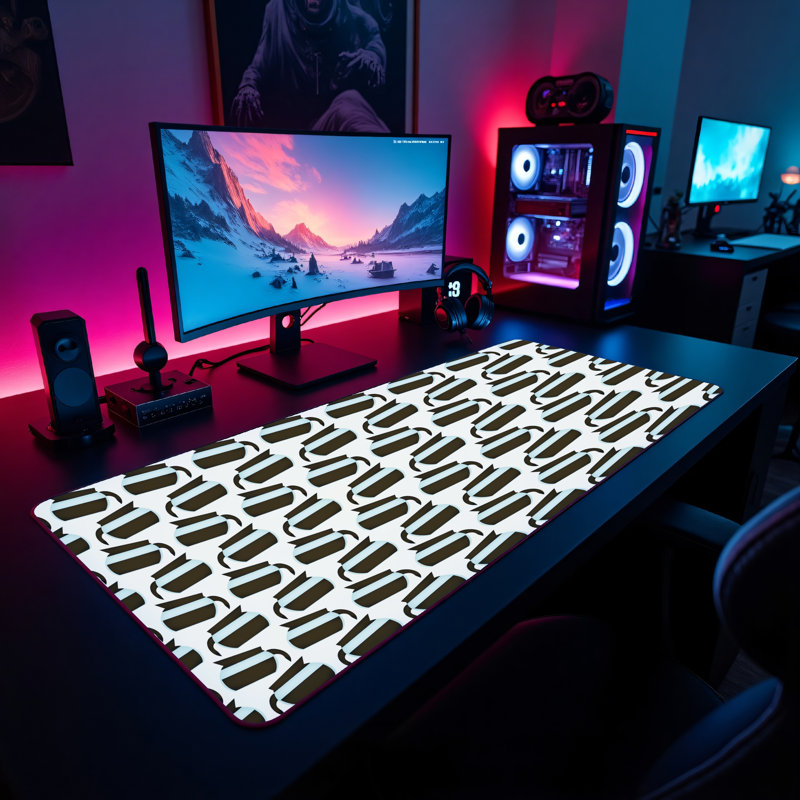 Polyester Desk Pad, 14.4x12.1
