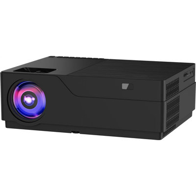 Home Theater Projector 1500 Lumens Portable Projector with WiFi and Bluetooth, 4K Supported Movie Projector with Built-In Speaker and 6D Keystone Correction for Indoor & Outdoor Use