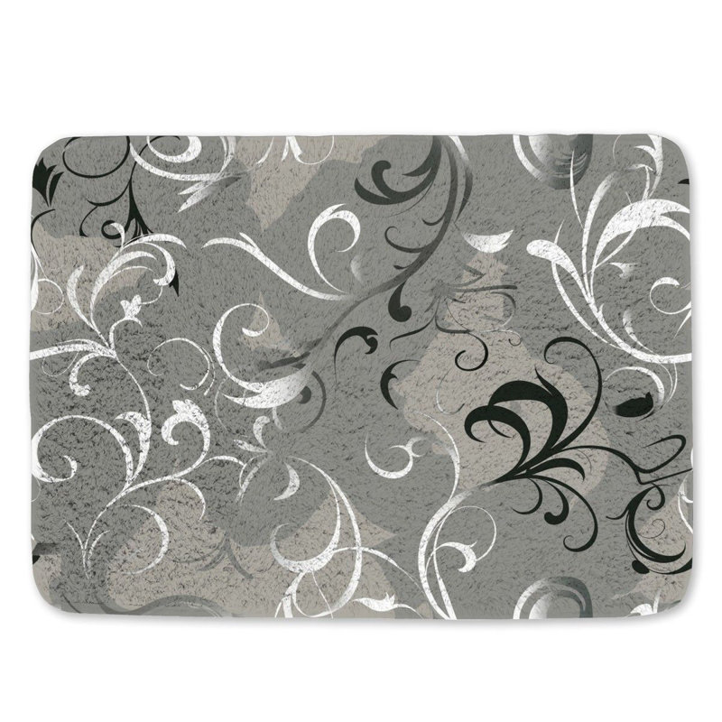 Ledon Microfiber / Microsuede Non-Slip Bath Mat, 17"W x 24"L