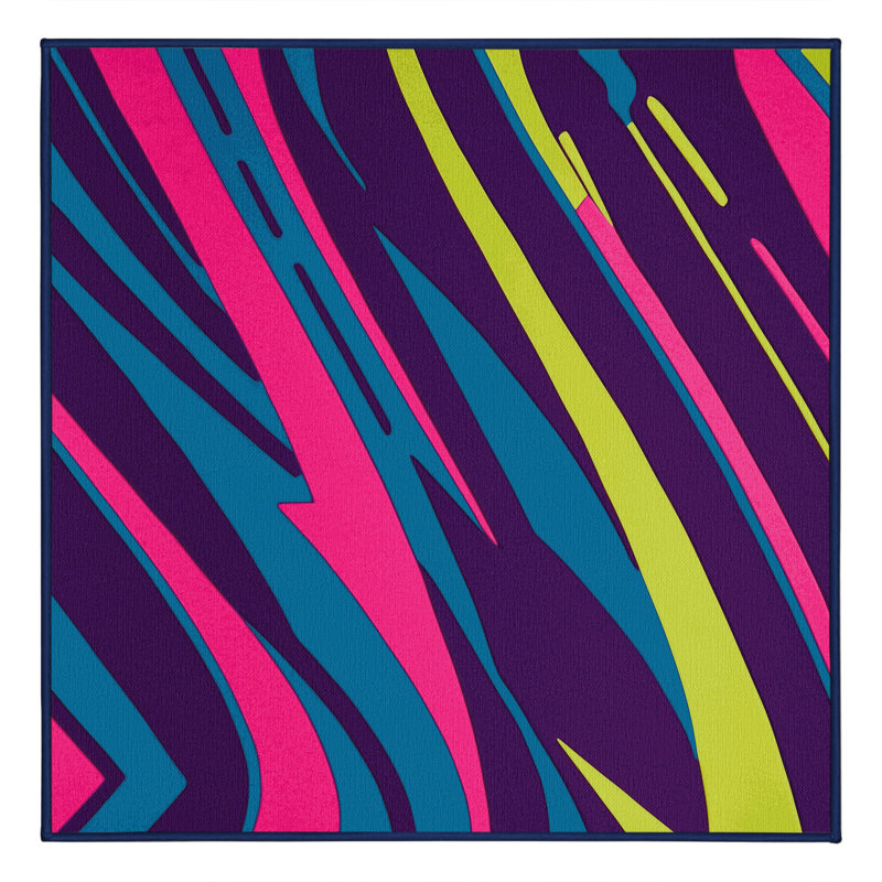 Glowbeam Grid Rug, Square 7'
