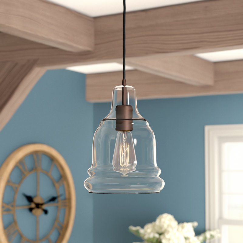 Luminaire suspendu 1 lumière à une cloche