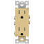 Enerlites Residential Grade 15A Decorator Style Self-Grounding Tamper Resistant Duplex Receptacle - Gold (20-Pack)-88481326