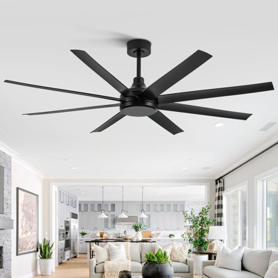 Ventilateur de plafond standard à 8 pales 65 pouces avec télécommande Ilette