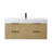 Livia 48" Wall-mounted Single Bathroom Vanity with White Artificial Drop-in Sink without Mirror