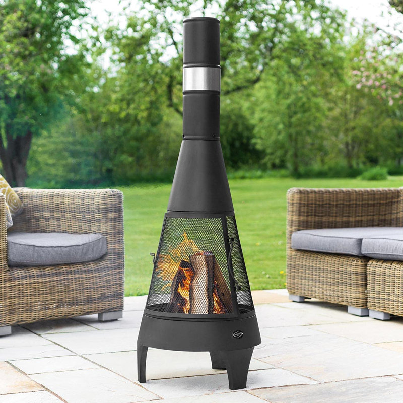 Hali Straight Wood Burning Smokeless Chimnea