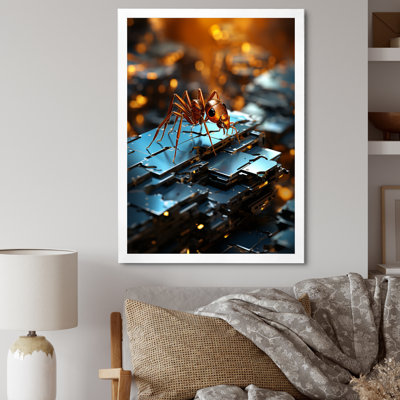 Digital Antics Pixelated Ant sur toile