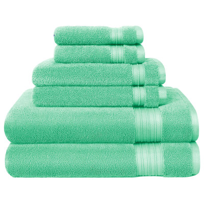 6-Piece Quick-Dry Cotton Towel Set
