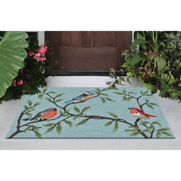 Carbonell Hand Tufted Floral Indoor / Outdoor Rug