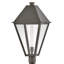 Endsley Single Light Outdoor Aluminum Post Mount Lantern