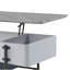Table basse haute brillance avec plateau relevable