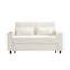 61,4 po Canapé-lit convertible Canapé-lit convertible Canapé-lit moderne avec dossier réglable pour le salon, beige-130464660