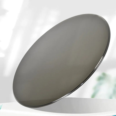 Plateau tournant 31,50 po en verre gris fumé amovible