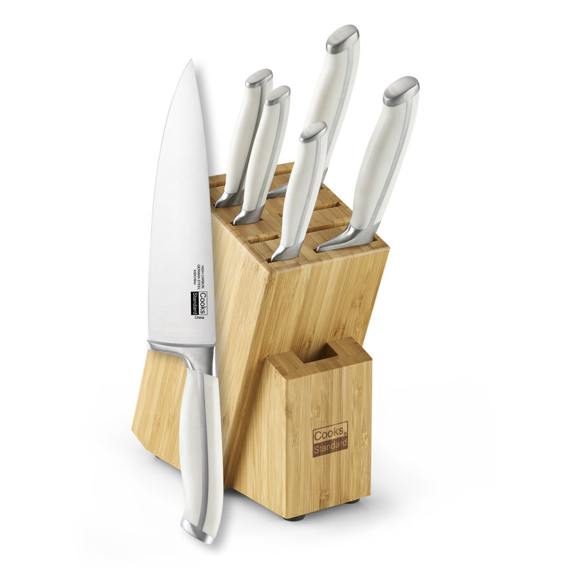 Ensemble de couteaux de cuisine 6 pièces Cooks, Blanc