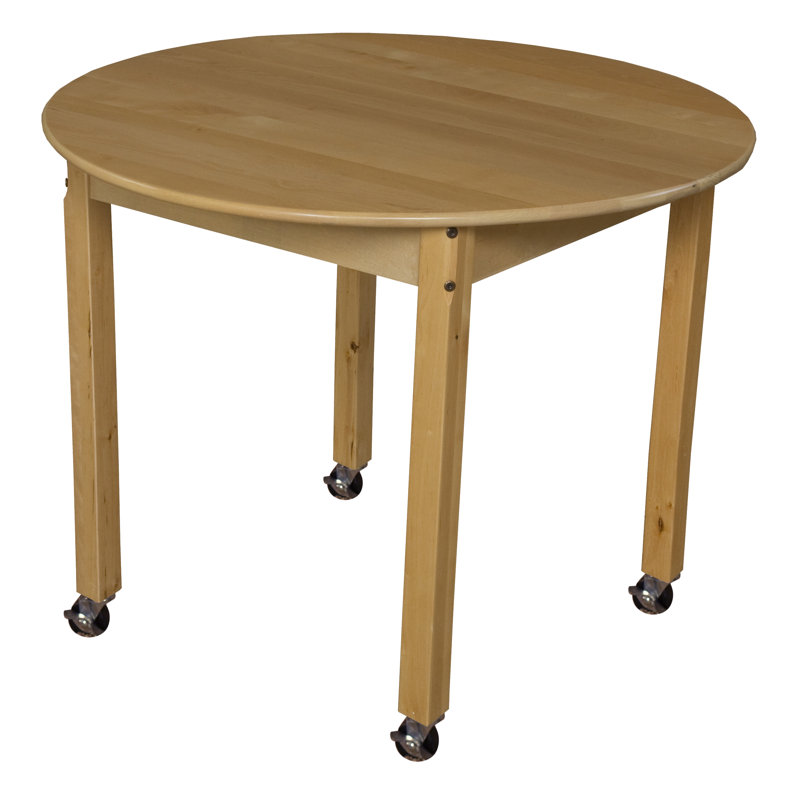 Table d'activité circulaire, Sans roulettes, H 26 po x L 36 po x l 36 po