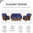 Patio Furniture Set Rattan Outdoor Sectional Conversation Sets 3-Seat Outdoor Couch-2012550452