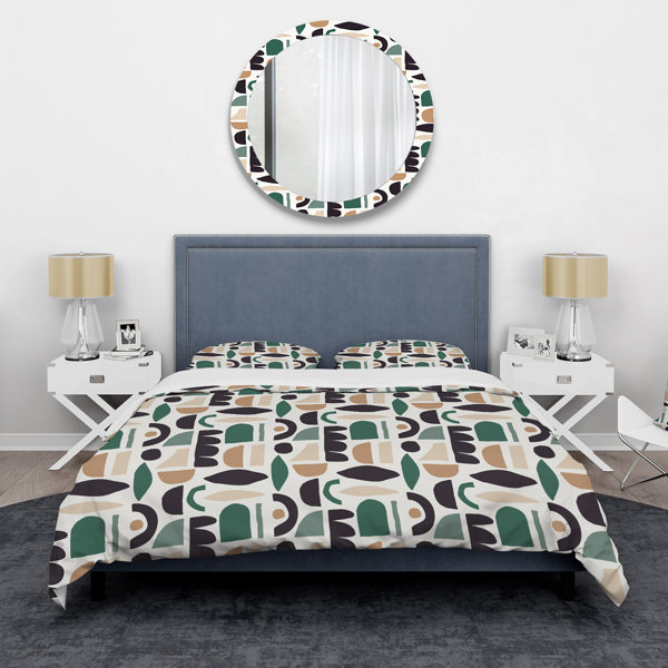 DesignArt No Geometric Shapes Duvet Cover Set | Wayfair