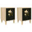 36cm W Engineered Wood Bedside Table